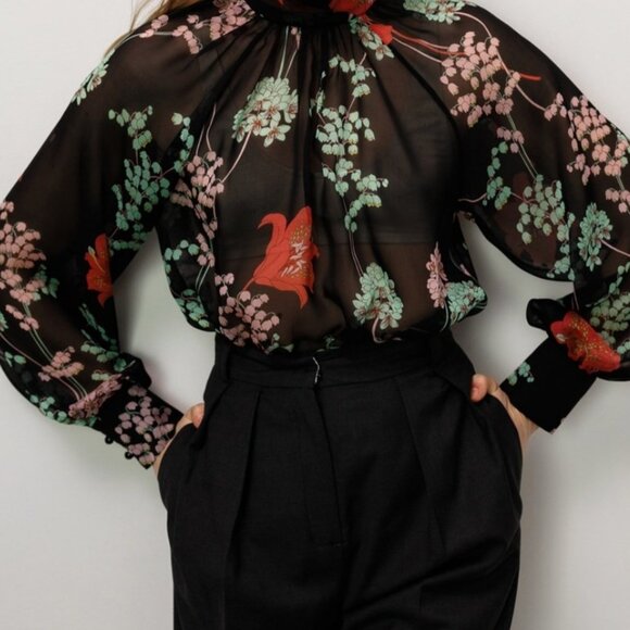 GiAMBA floral silk blouse - Picture 10 of 10
